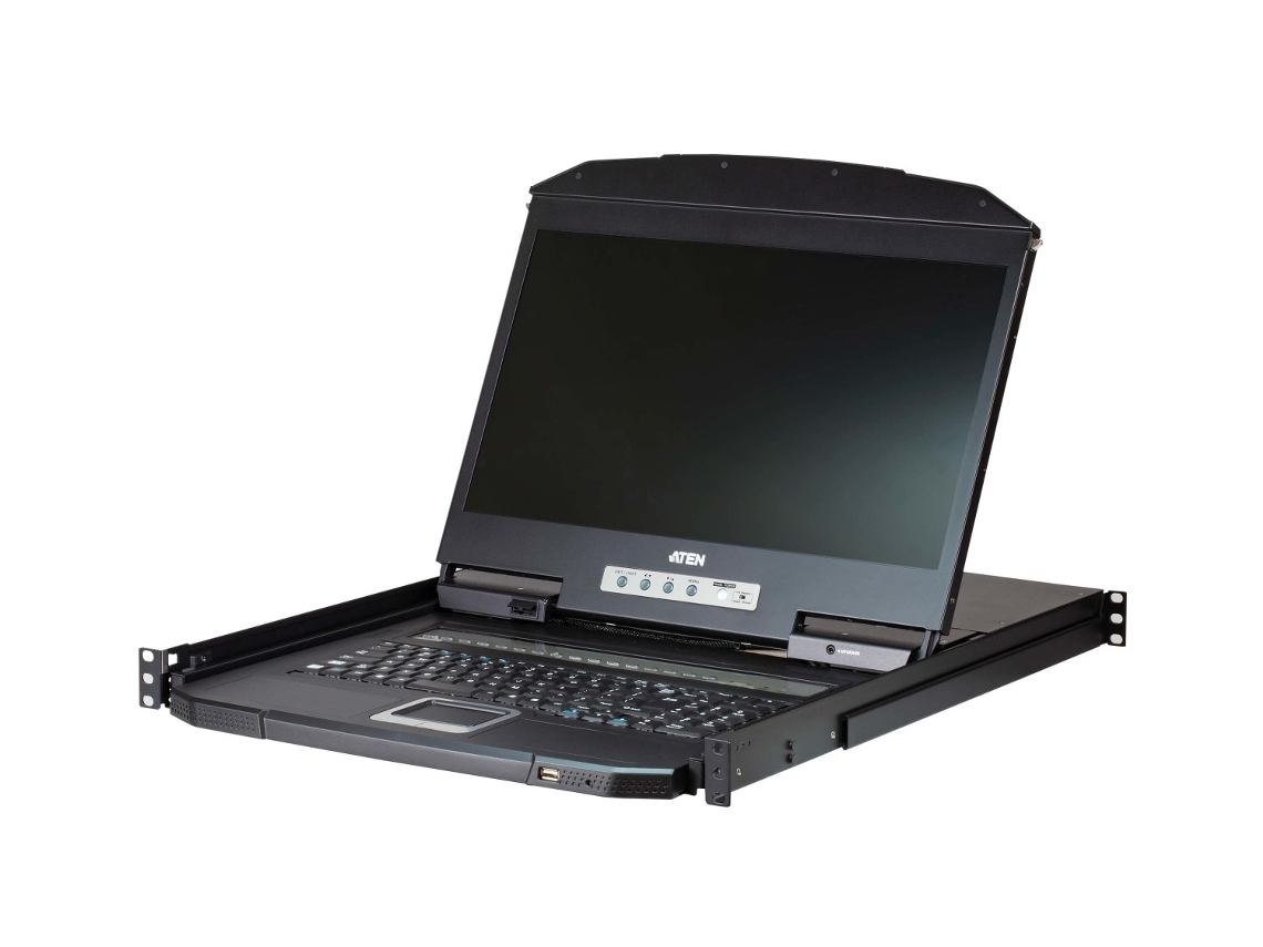 ATEN Cl3108 Interruptor Kvm Montaje En Rack Negro