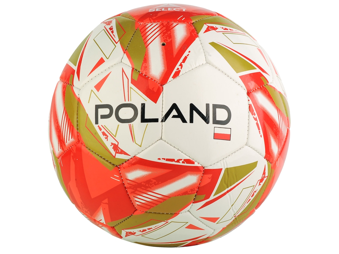SELECT Poland Flag Ball POLAND WHT-RED, unisexo, Balones de fútbol (blanco - 5 EU)
