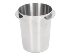 Taza medidora de café Primerox de 58 mm de acero inoxidable pulido para café.