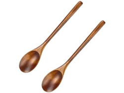 Utensilios de madera de estilo japonés, cucharas de madera natural ecológicas, utensilios de cocina resistentes al calor y antiadherentes, lavables.