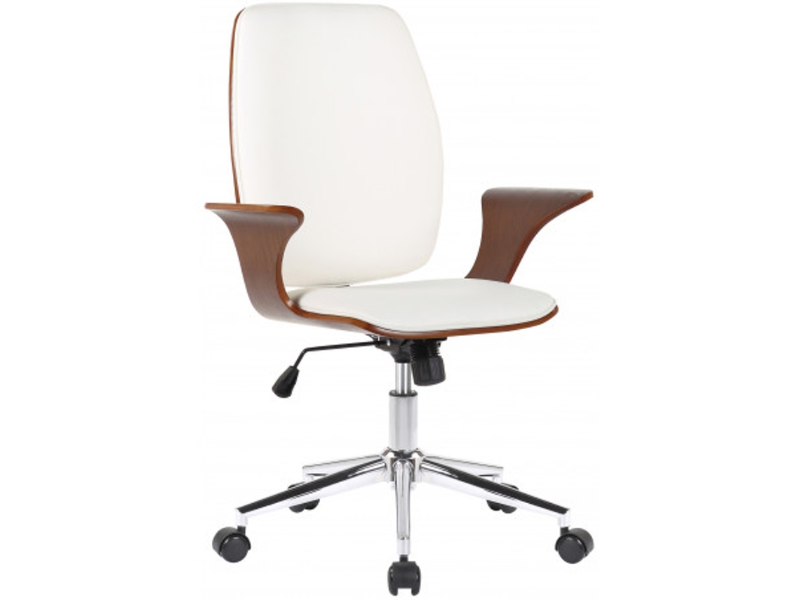 Silla de Escritorio DUDECOR (Acero - Marrón)