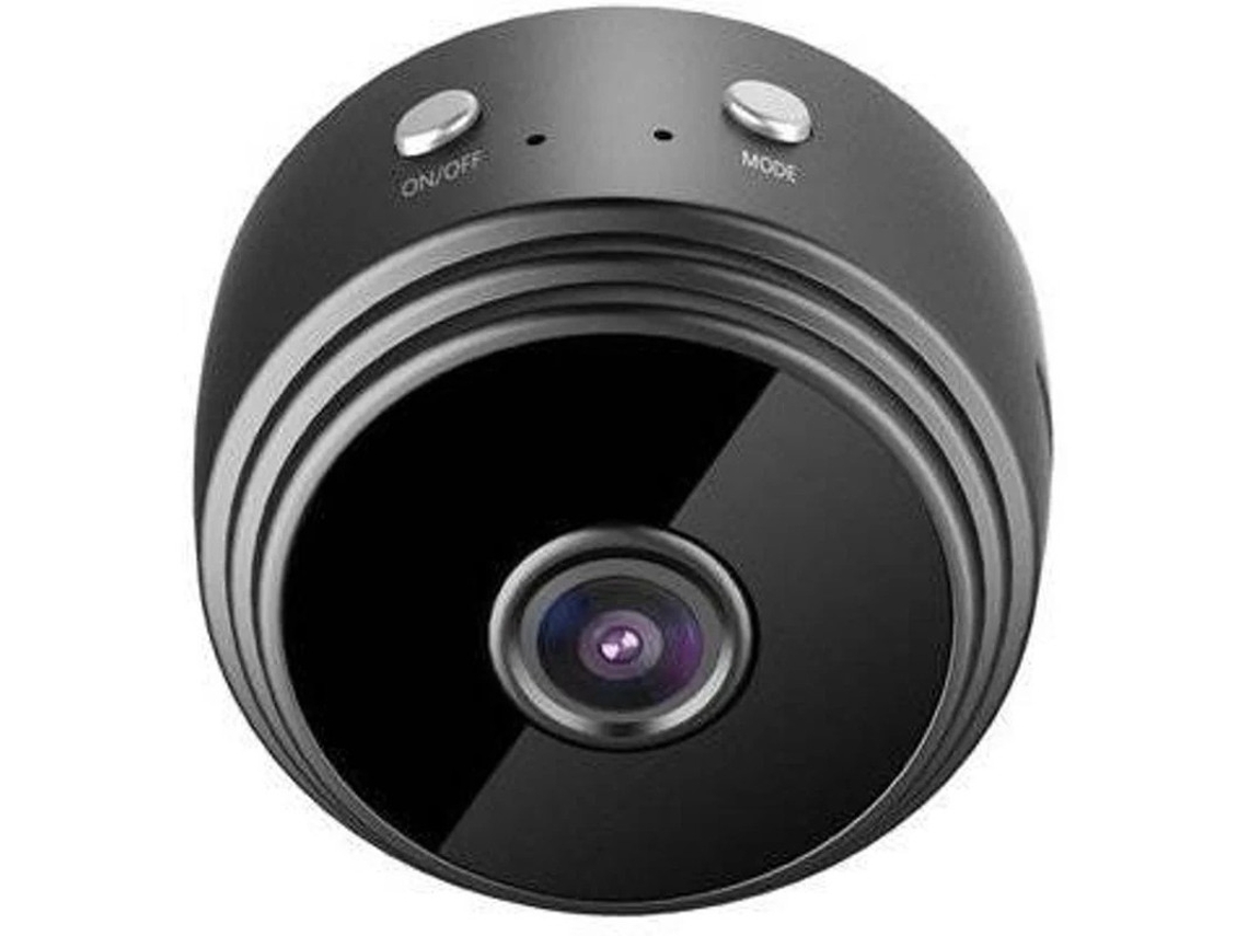 Minicámara Yizhood Full HD 1080p, minicámara oculta para interiores y exteriores (negra)