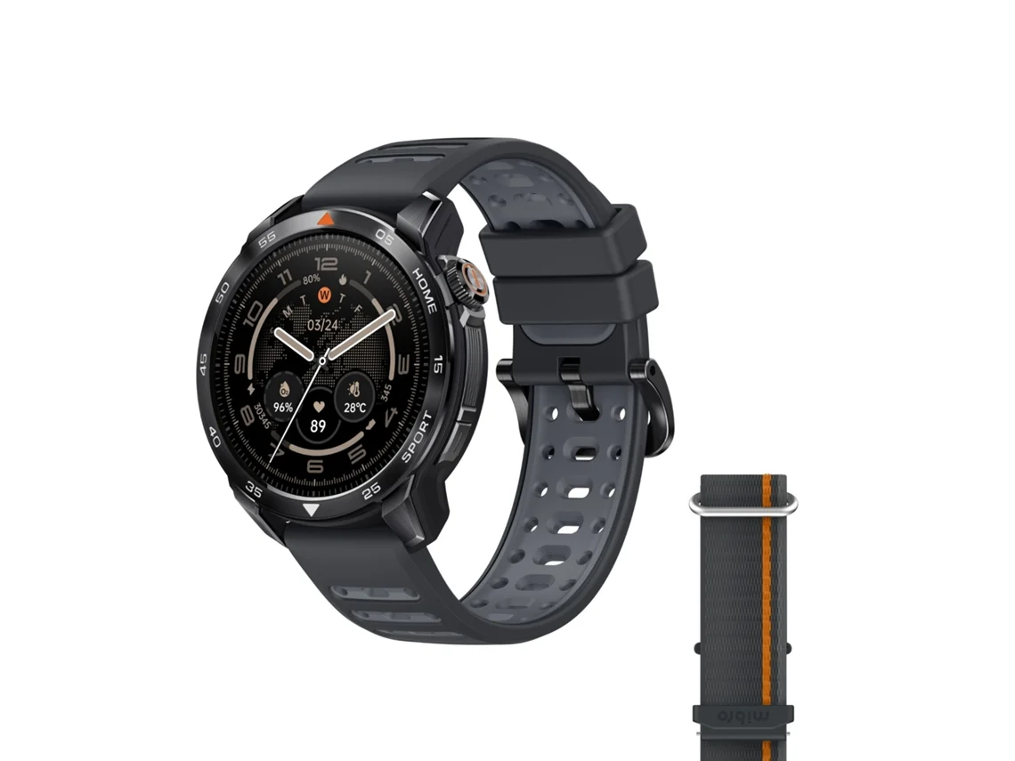 Reloj inteligente Mibro Gs Pro 2, estadísticas de muñeca, GPS, 5 ATM, pantalla AMOLED de 1,43", 20 días de batería, color gris