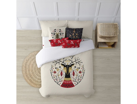 Funda Nórdica MUARE HOME Christmas (135 (220 x 220) - Algodón - Multicolor)