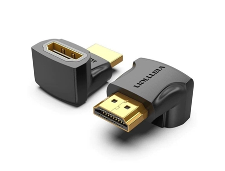 Adaptador Hdmi 4K 270º VENTION Ainb0/ Hdmi Macho Hdmi Hembra/ Pack 2 Uds
