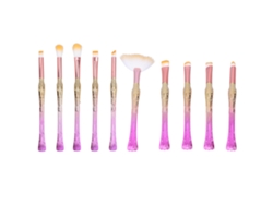 10 Brochas De Maquillaje Portátiles Para Sombras De Ojos Y Polvos Sueltos: Suaves Y Prácticas Para Viajes Y Para El Hogar.