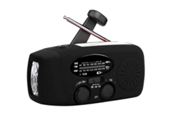 MEOIRUERY Radio de Mano con Linterna para Emergencias, Radios Solares Portátiles, Radio NOAA AM/FM con Banco de Alimentación y Cargador USB
