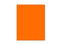 Cartulina fluorescente, 50 X 65 cm. 230 Gs, Naranja
