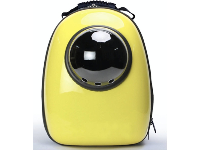 Transportín para Perros LUBI Portátil (Amarillo - 12.6x11.5x16.5cm - Hasta: 7 Kg - S - Porte Pequeño)