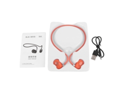 Auriculares Inalámbricos Bluetooth Recargables Y Ligeros Para Ciclismo Y Deportes - Naranja