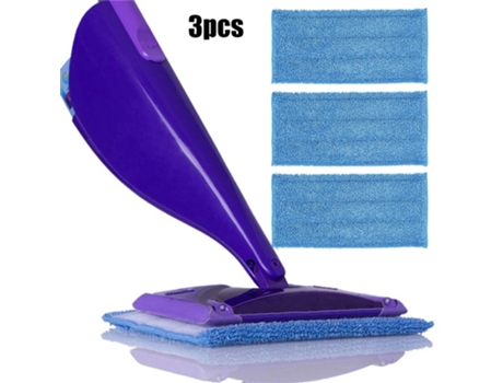 Almohadillas de microfibra para fregona Swiffer, mopa húmeda y seca, piezas de limpiador al vacío, herramientas de repuesto para el hogar, 3 piezas