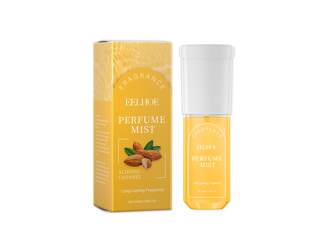 Spray corporal de almendra y caramelo