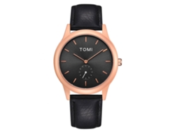 Reloj De Pulsera Para Hombre Tomi Noble Analógico Dial Grande Cuarzo Correa Pu