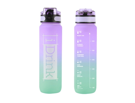 Botella en Tritan I DRINK 1000ml Lila/Verde Id2122