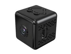 Mini cámara inalámbrica HD 4K 1080p, Wifi, DVR, visión nocturna, detección de movimiento, color negro.