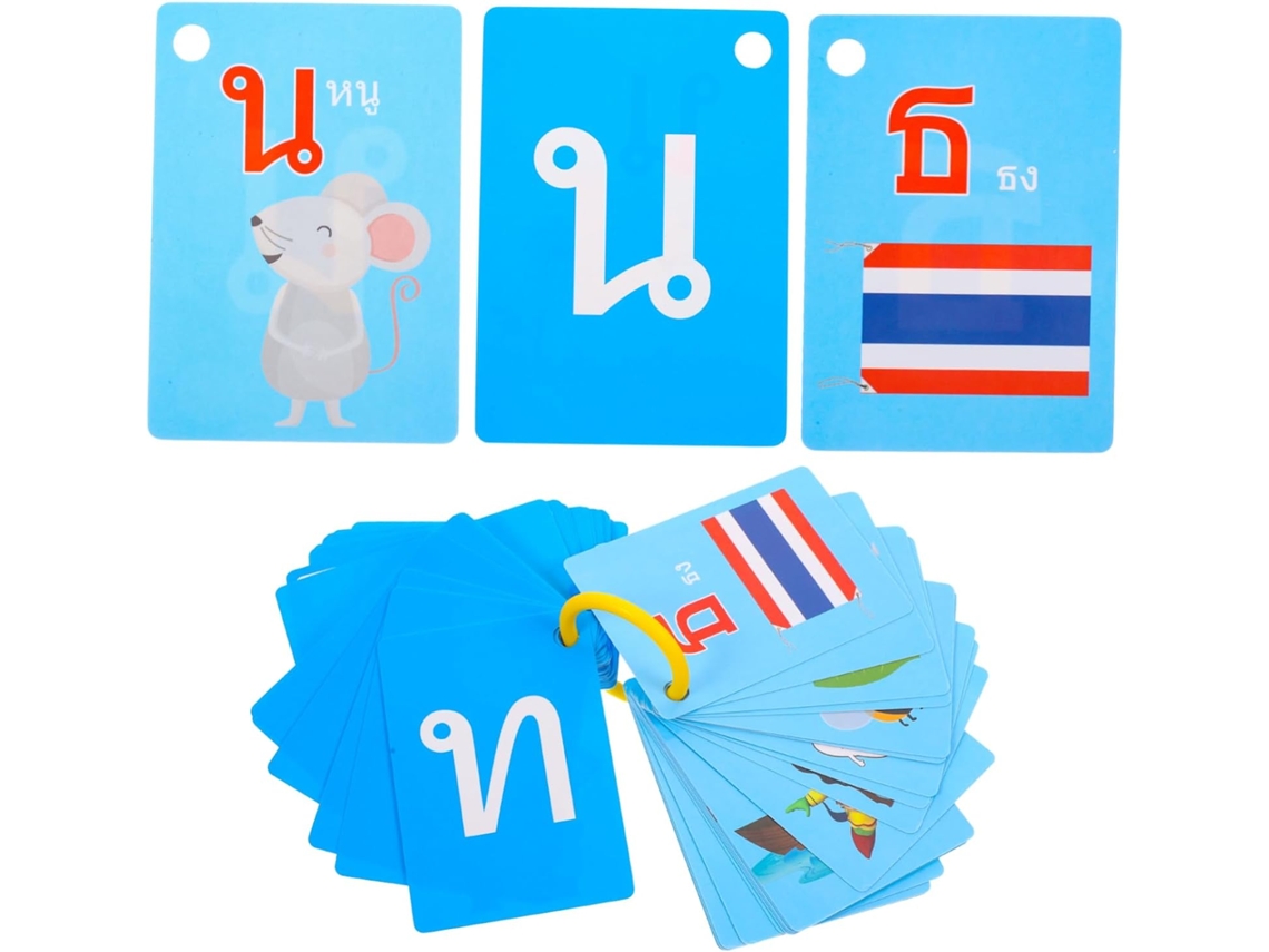 Tarjetas Para Aprender El Idioma Tailandés, 90 Unidades Para Niños Y Niñas