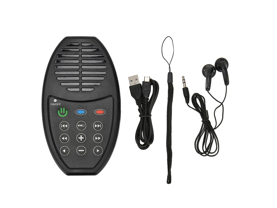 Lector Electrónico Portátil De La Biblia Con Energía Solar 4g Y Luz Led - Negro