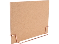 Tablero De Notas De Madera Marrón Para Montaje En Pared Con Superficie Lisa