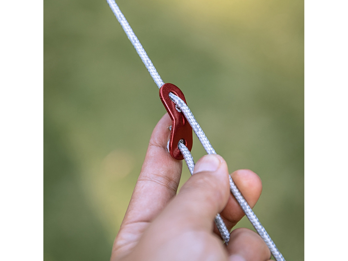 Cuerda Para Tienda De Campaña Con Tensor De Alta Resistencia Y Cinta Reflectante, Cuerda Principal Y Auxiliar.
