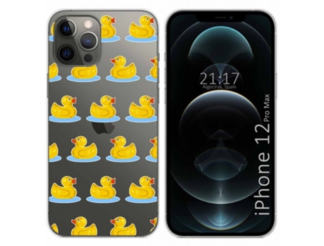 Carcasa iPhone 12 Pro Max (6.7) TUMUNDOSMARTPHONE Dibujos Transparente Multicolor