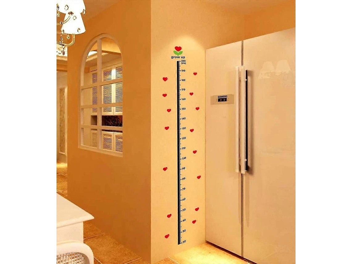 Omni-gráfico De Altura Simple Con Pegatinas De Corazones Para Niños