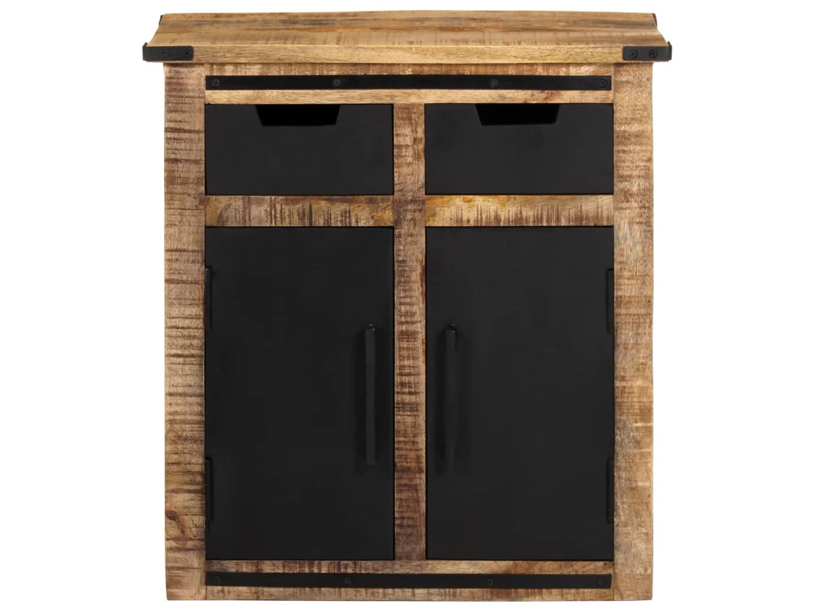 Maison Exclusive - Aparador Con 2 Cajones Madera Maciza De Mango 55x35x60 Cm