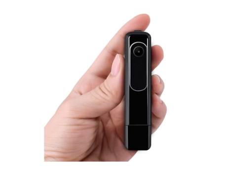 Cámara Corporal HD 1080P Mini Cámara Espía Grabadora De Video Convertir USB/Una Tecla Grabación Rápida Cámaras Corporales De Policía Negro BISBISOU...