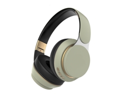 Auriculares Bluetooth (verdes), Graves Profundos, Equipados Con Un Cable De Audio Auxiliar Retráctil De 3,5 Mm.