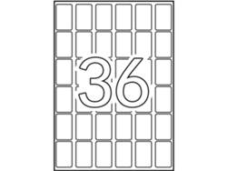 Etiquetas & Eadas con Adhesivo 15 Hojas APLI (Blanco - A5 22 X 32 mm)