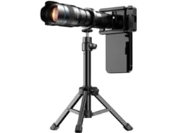 Lente Telefoto Para Teléfono, Lente De Aumento De 36x, Trípode Y Clip.