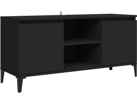 Mueble para la televisión VIDAXL Negro Madera contrachapada (103.5x35x50 cm)