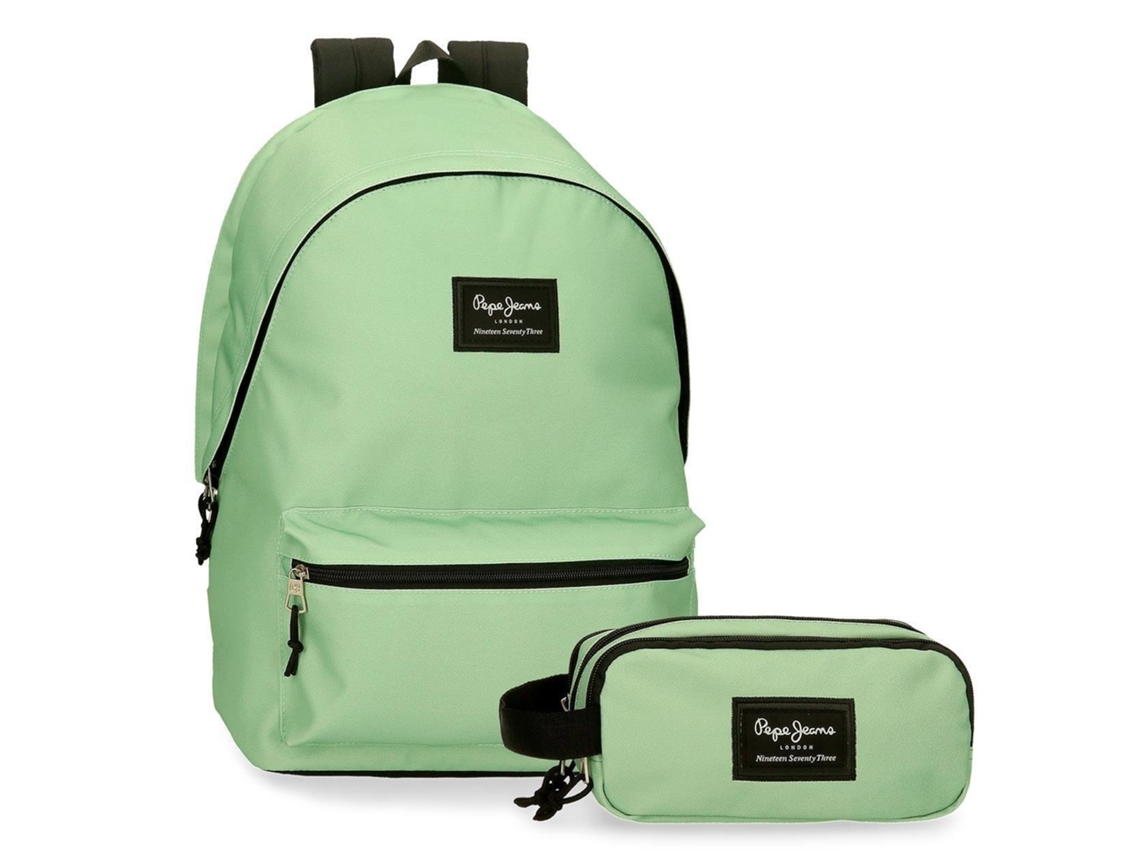 Mochila Escolar Poliéster Aris Colorful Verde PEPE JEANS