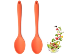 Juego de 2 cucharas de cocina de silicona - Resistente al calor RNEMITERY