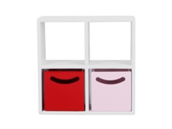 Muebles para casa de muñecas a escala 1:12 en miniatura con 4 estantes y 2 cajones pequeños - Accesorios de interior modernos