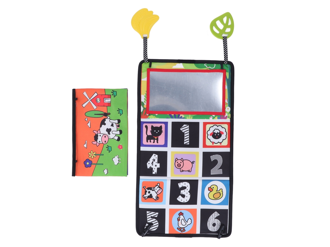 Jinwei-libro Espejo Para Bebé, Juguete De Teething Plegable, Juguete Espejo Para Recién Nacido