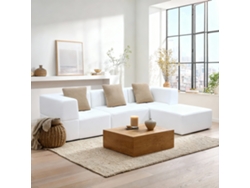 Coco Living Sofá Eden Completo 3 Plazas - Blanco