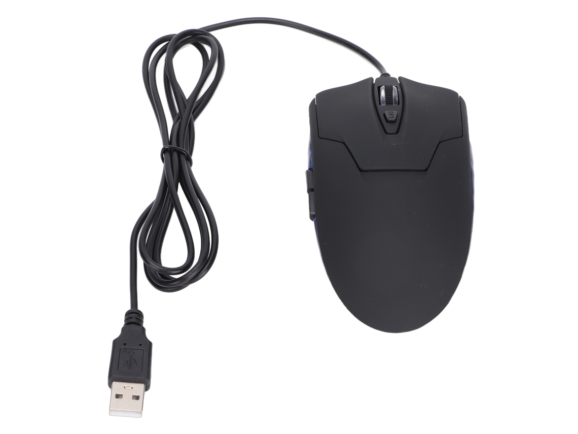 Ratón Para Juegos Con Dpi Ajustable (800-2400), Diseño Ergonómico, Potente Rendimiento, Compatible Con Pc Windows Y Os X.