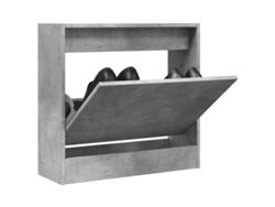 Zapatero | Armario Zapatero De Madera De Ingeniería Gris Hormigón 60x21x57 Cm