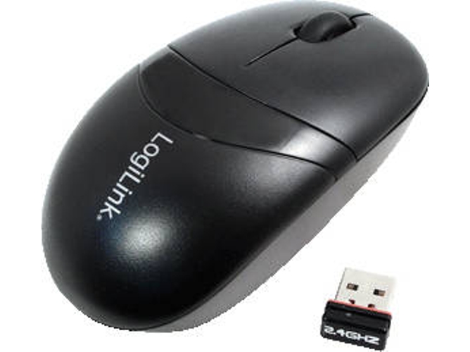 Ratón LOGILINK ID0069 (Inalámbrico - Óptico - 1000 dpi - Negro)