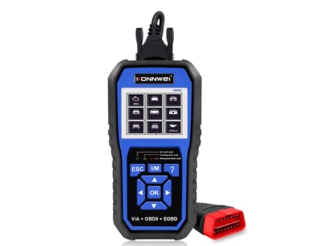 Herramienta de diagnóstico del escáner OBDⅡ de todos los sistemas KONNWEI KW450 negro