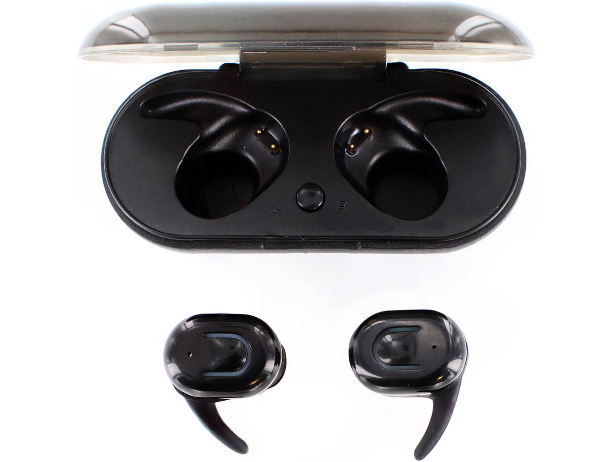 Auriculares Bluetooth True Wireless MOOOV Tws (In Ear - Micrófono - Negro)