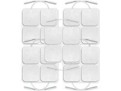 2026-20 Electrodos Axion 5x5cm Conexión Cableada Con Conector De 2mm Para Alivio Del Dolor