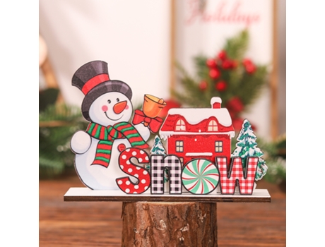 NANA Papá Noel letras adornos de madera/Navidad muñeco de nieve adornos de madera DIY