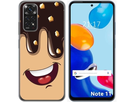 Carcasa Xiaomi Redmi Note 11 TUMUNDOSMARTPHONE Dibujos Helado Chocolate Multicolor