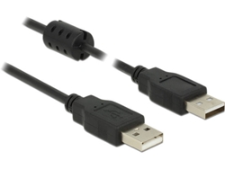 Cable USB DELOCK (USB - 1 m - Negro)