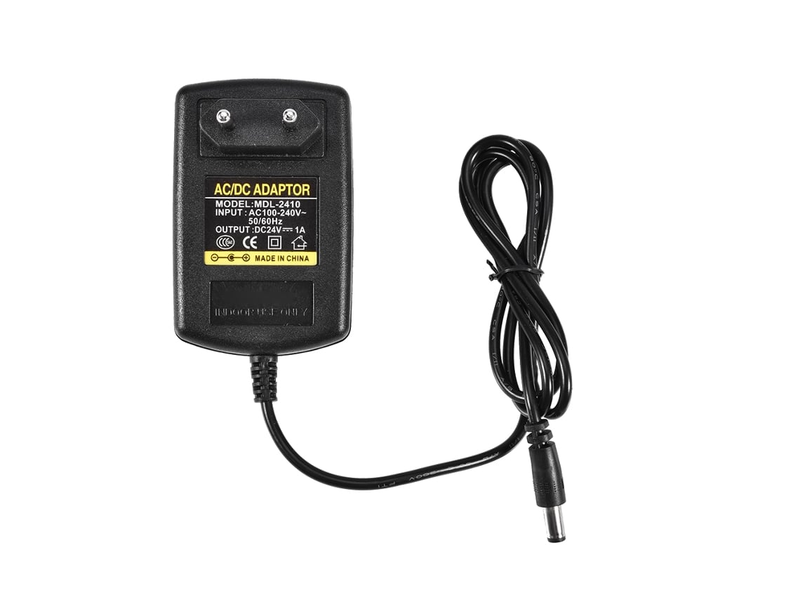 Adaptador De Corriente Universal Para Cargador De Pared De 24 V Cc Y 1 A, 5,5*2,1 Mm, Con Protección Emc Contra Interferencias.