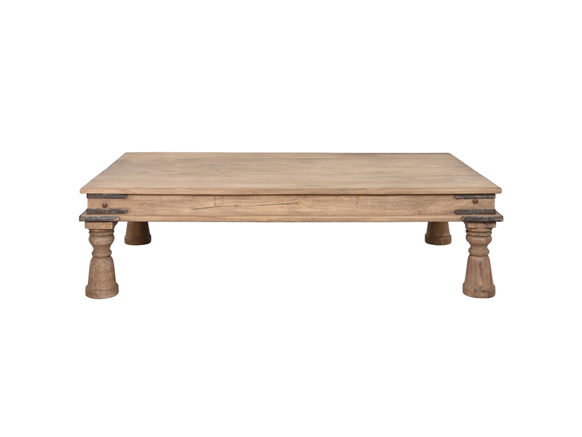 Mesa Centro Madera Pieza Unica Natural 170x107x45cm