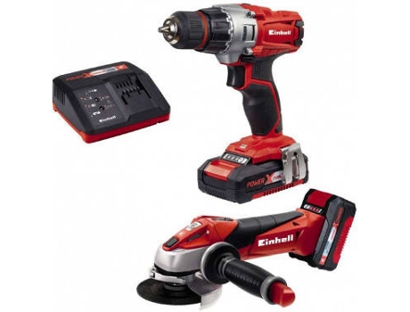 Pack: Taladro a batería + Amoladora a batería 18V - TE-TK 18 Li - EINHELL