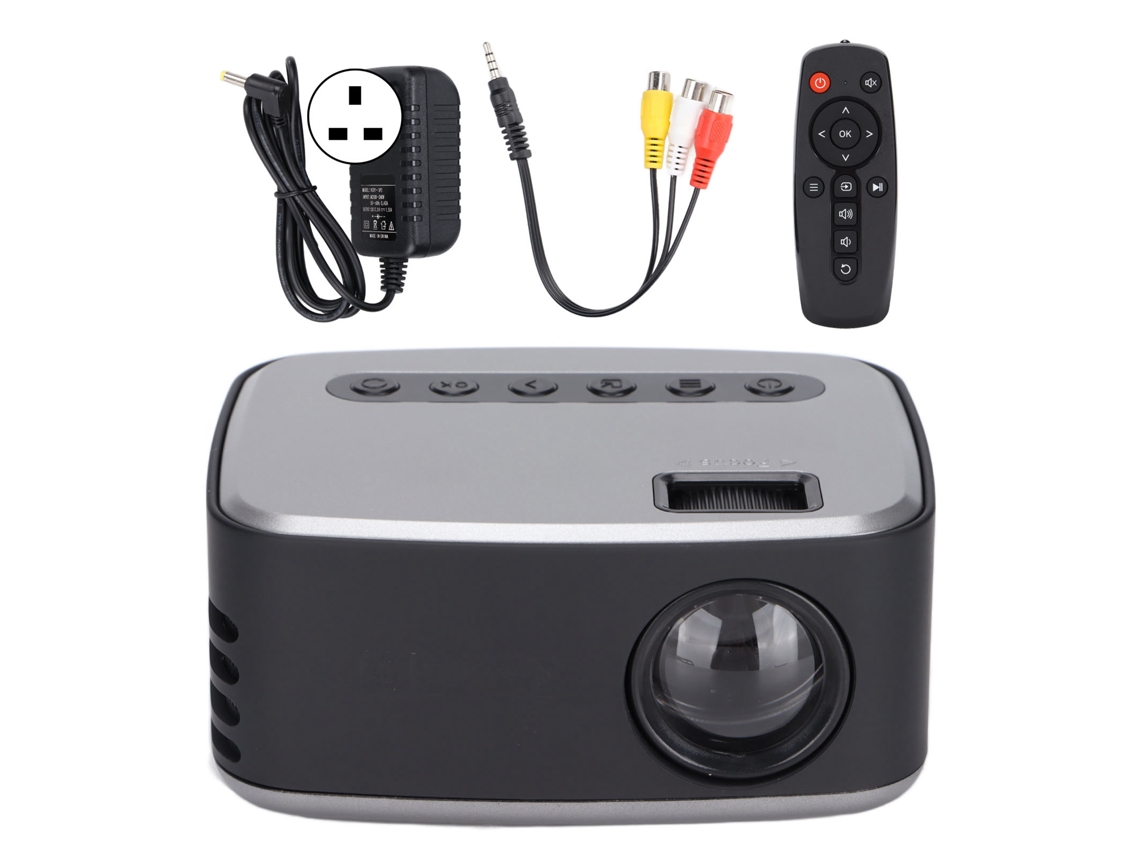 Miniproyector Led Portátil Inteligente Con Interfaz Hd Para Cine En Casa, Enchufe Británico De 100-240 V.