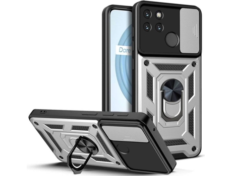 Funda Realme C21Y HFS-HOUSE Anti Choque (Plateado)
